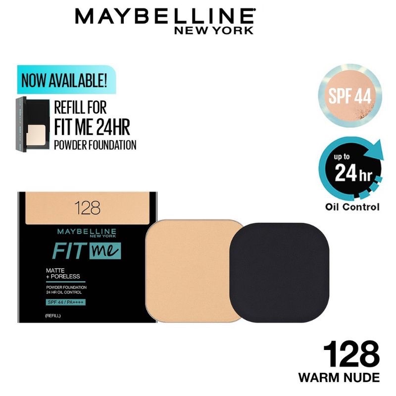 MAYBELLINE FITME 24H OIL CONTROL POWDER FOUNDATION (REFILL)