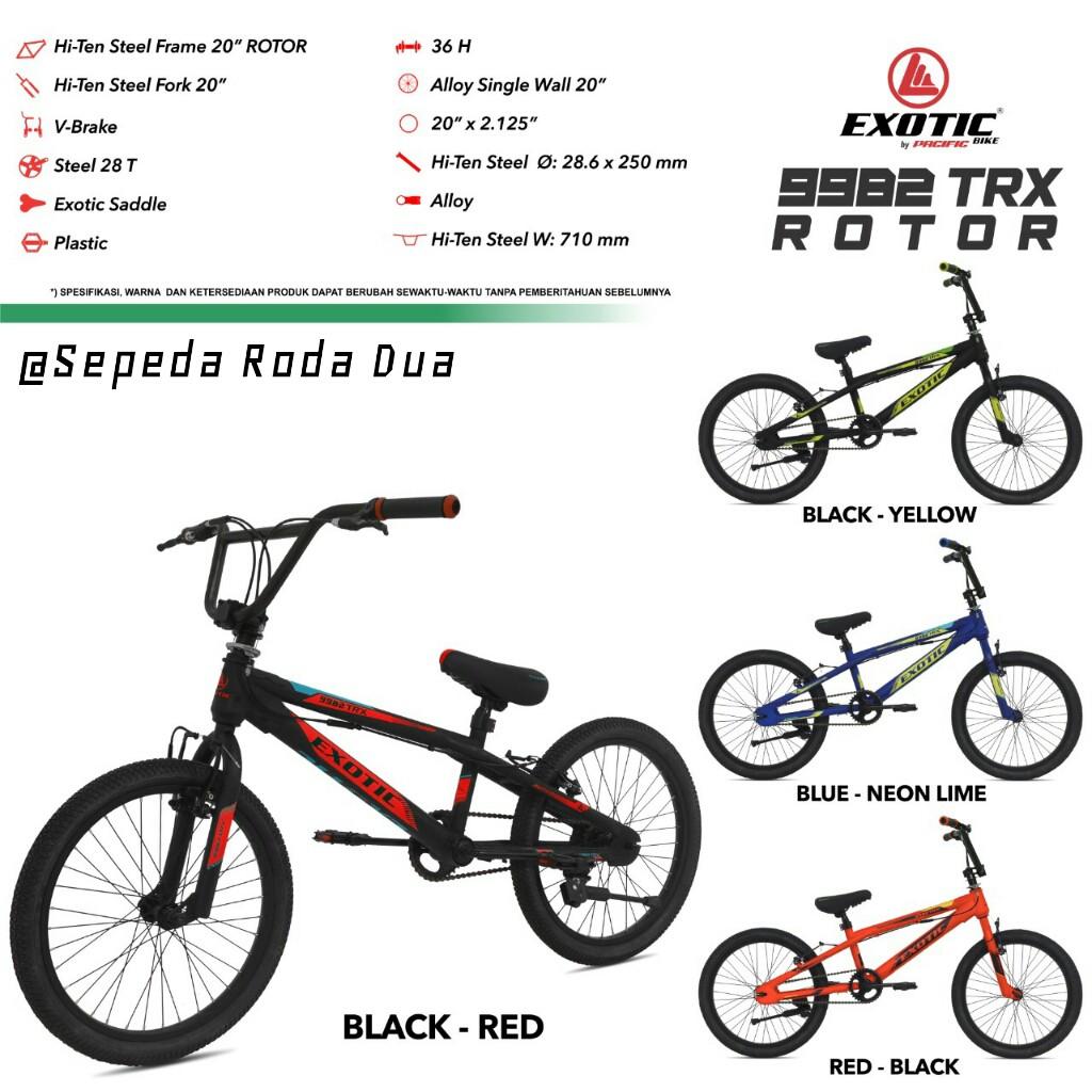 Sepeda BMX 20" Exotic ET 9982 TRX BIASA