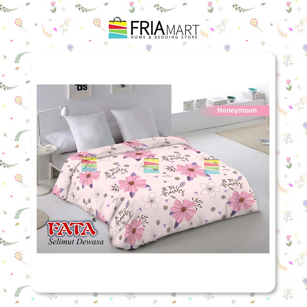 FATA Selimut Bulu 200x200 JUMBO Motif Dewasa Minimalis Murah bagian ke-2 FRIAmart-HONEYMOON