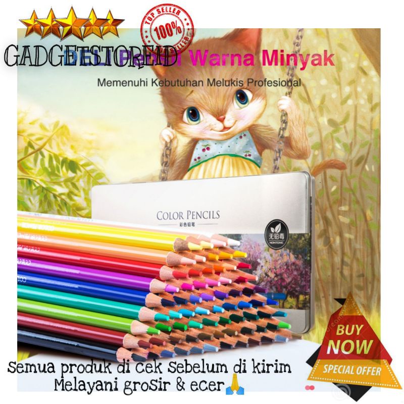 

GG - Pensil color pensil warna hybrid pensil warna minyak larut dalam air pensil 24 warna / 36 warna / 48 / warna / 72 warna