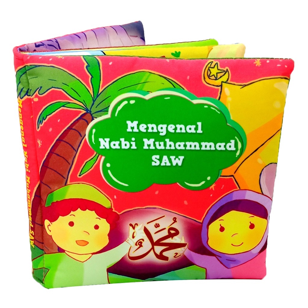 Buku Bantal Mengenal Nabi Muhammad SAW Softbook Kain Mainan Edukasi Bayi