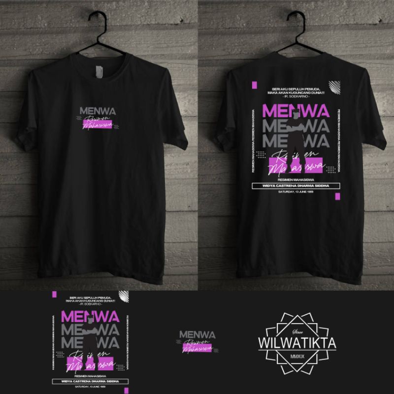 Wilwatikta T-shirt Menwa Soekarno Quote