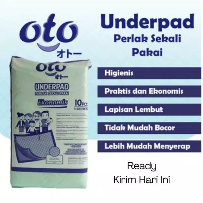 OTO UnderPad Perlak Sekali Pakai 60 X 90 isi 10 Under Pad