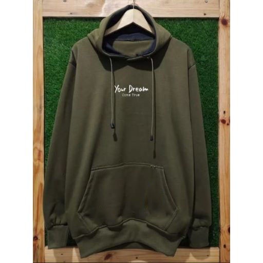 Sweater Hoodie Pria Distro Kachios Original Anime Bahan Cotton Flecce / Hoodie Kachios - Sweater Hoodie Kachios Green Army - UNISEX - Pulover - Bigsize - Jumbo - M - 3Xl / COD ( Bayar Ditempat )