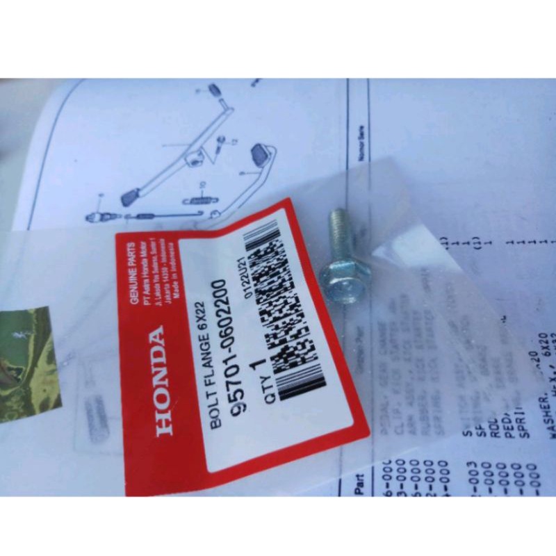 baut pedal perseneling honda win 100 grand supra prima star legenda cb s90 original