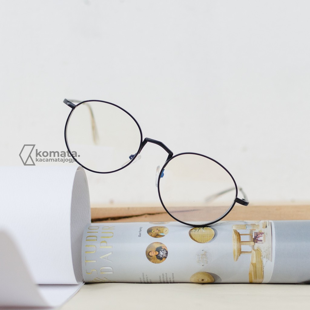 Kacamata bulat kecil cocok untuk minus besar Amba 03