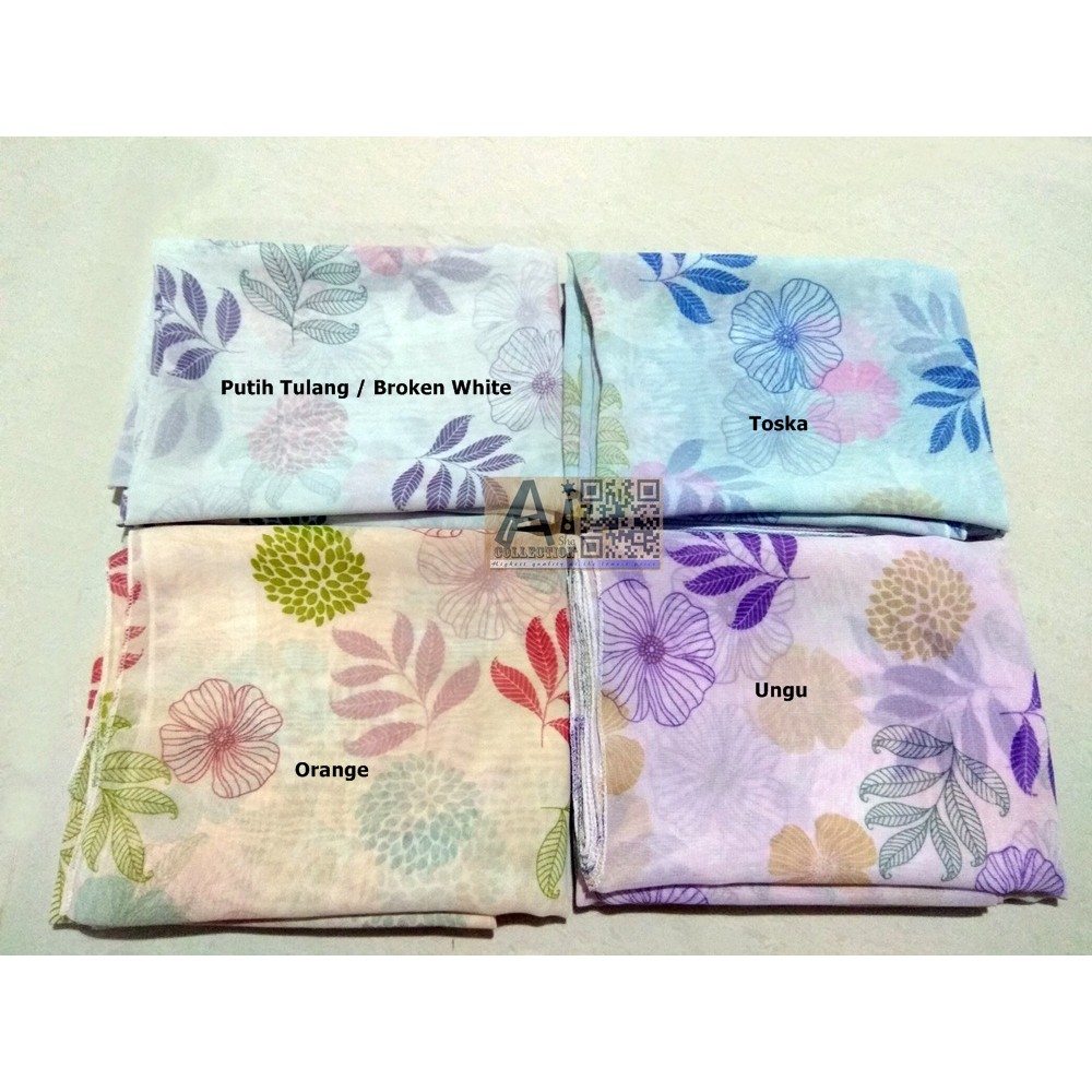 PROMO jilbab hijab kerudung segiempat segi empat hycon motif scarf printed square bukan VOAL Umama