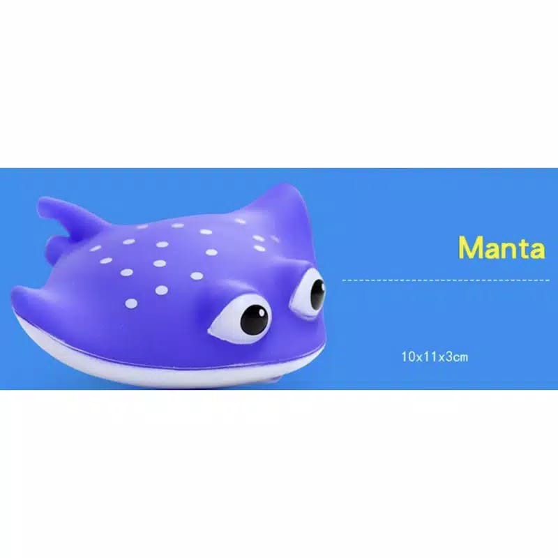 Mainan mandi anak bayi/mainan ikan air/mainan karet ikan nemo-MANTA