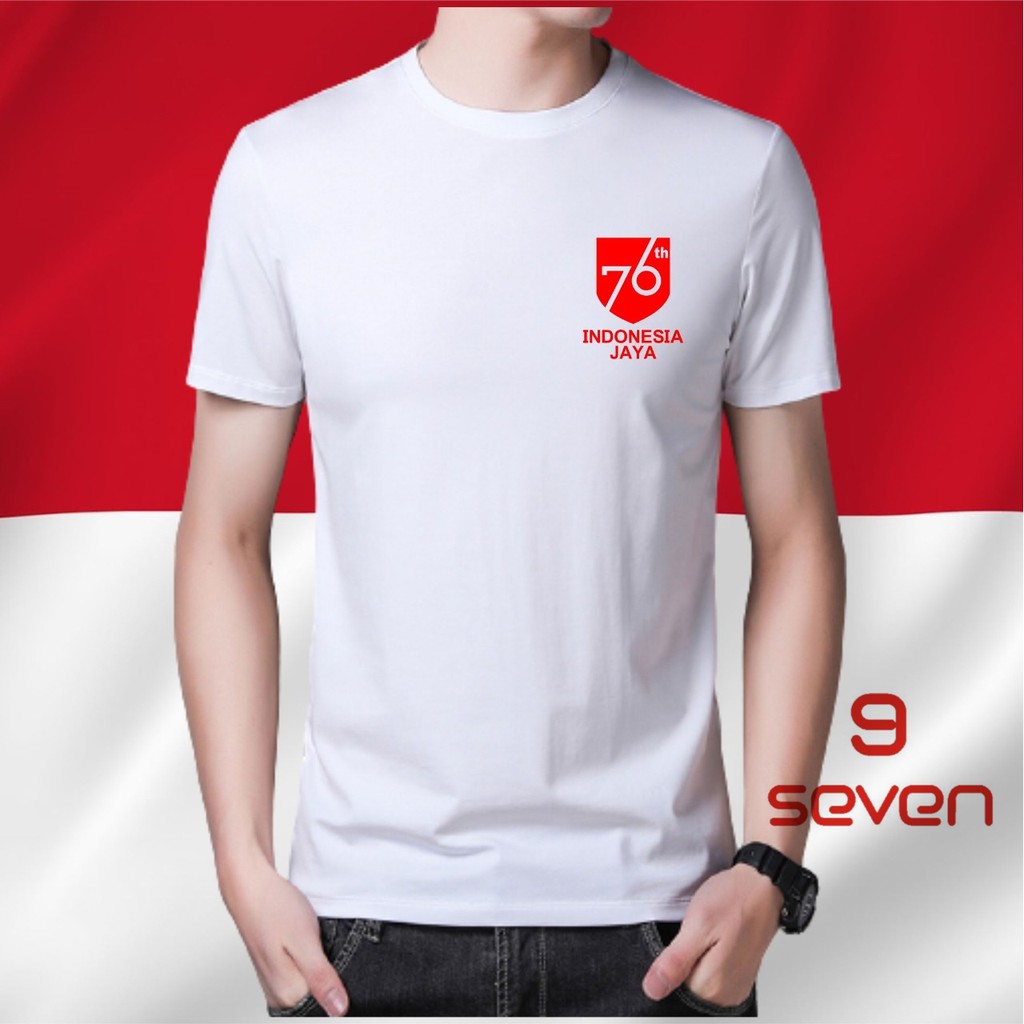 Bisa cod 9SEVEN-BAJU KAOS HUT RI KE 76-KAOS 17 AGUTUS 2021