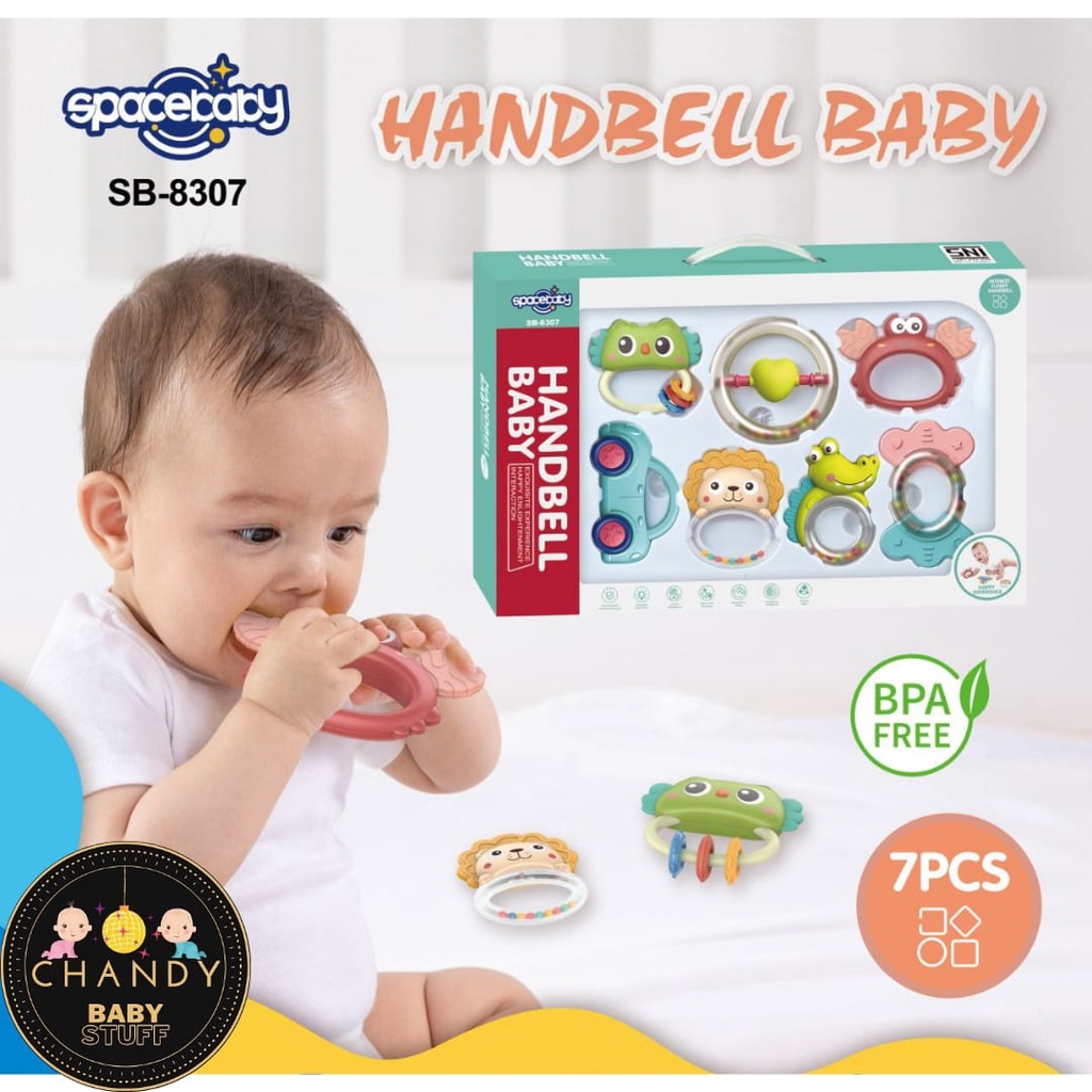 GIGITAN BAYI HANDBELL BABY TEETHER SB 8305, SB 8306, SB 8307