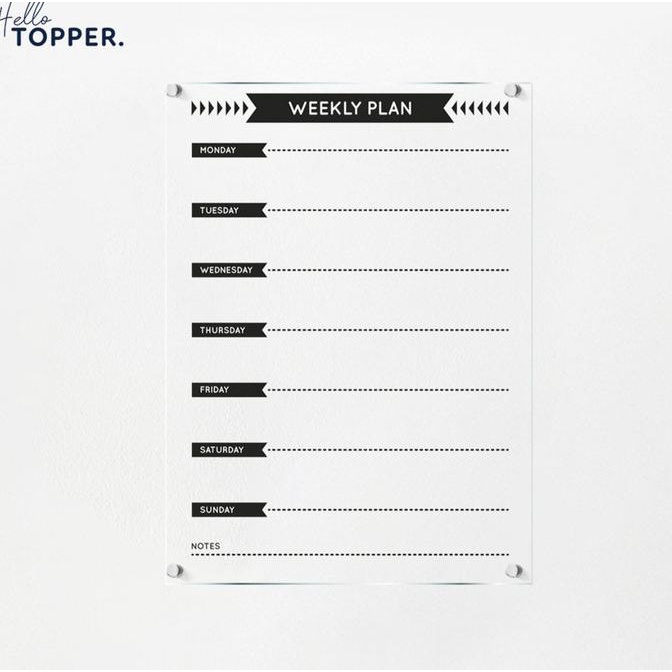 

Planner Harian Papan Jadwal Akrilik | Wall Planner | Schedule Board helloto99 Berkualitas