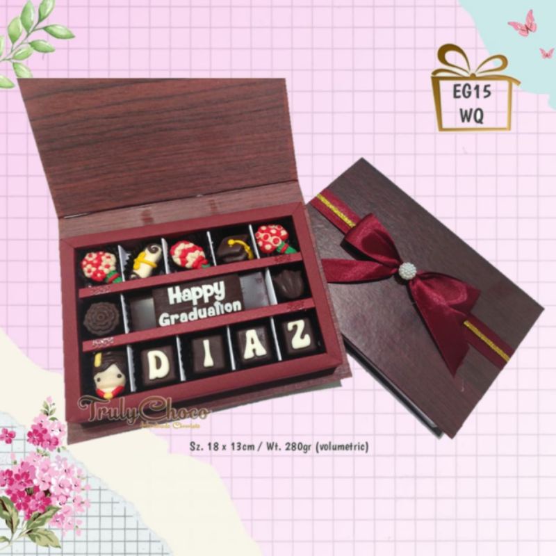 

kado wisuda teman , sahabat, pacar coklat trulychoco EG15 WQ