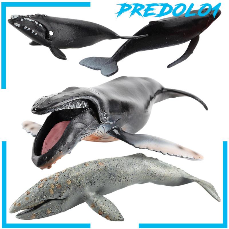 [PREDOLO1] Simulation Whale Model Toy Ornaments Crafts Teaching Aid for Girls Kids Boys