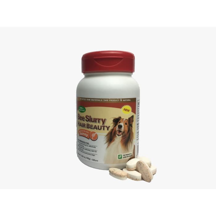 

VEGEBRAND Vitamin Bulu Anjing BEE SLURRY Hair Tablet 150gr