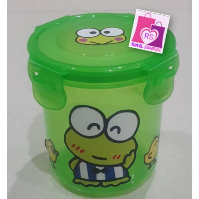 Toples Keroppi Model Lock n lock Toples Snack Keropi