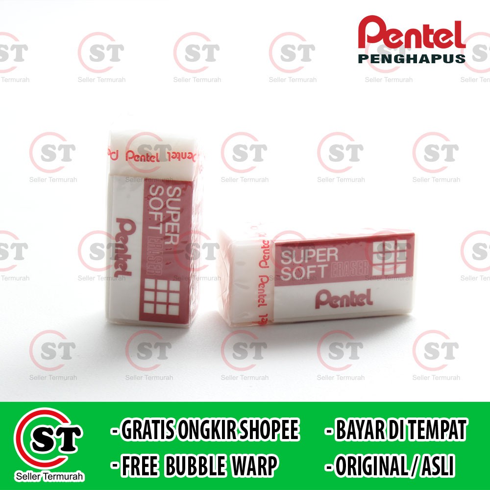 

Penghapus Super Soft Pentel ZESE 03 ID / Penghapus Pentel Soft Eraser Red ZESE-03ID Penghapus pensil Pentel kecil
