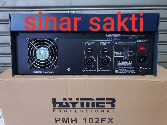 POWER MIXER HAYMER PMH102FX/PMH 102FX 8CH USB-BLUETOOTH ORIGINAL