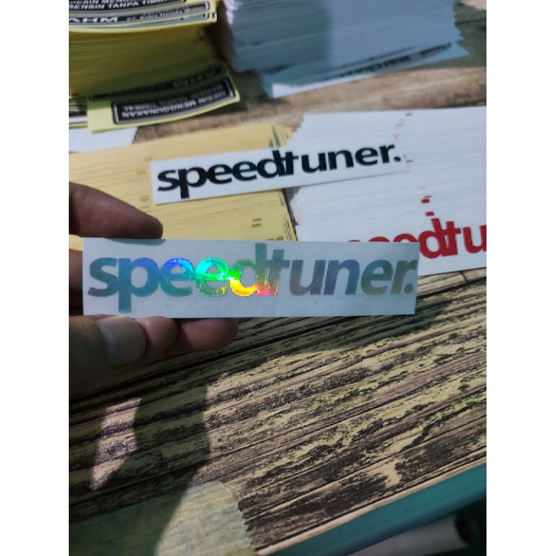 STICKER SPEEDTUNER CUTTING UKURAN 10 CM