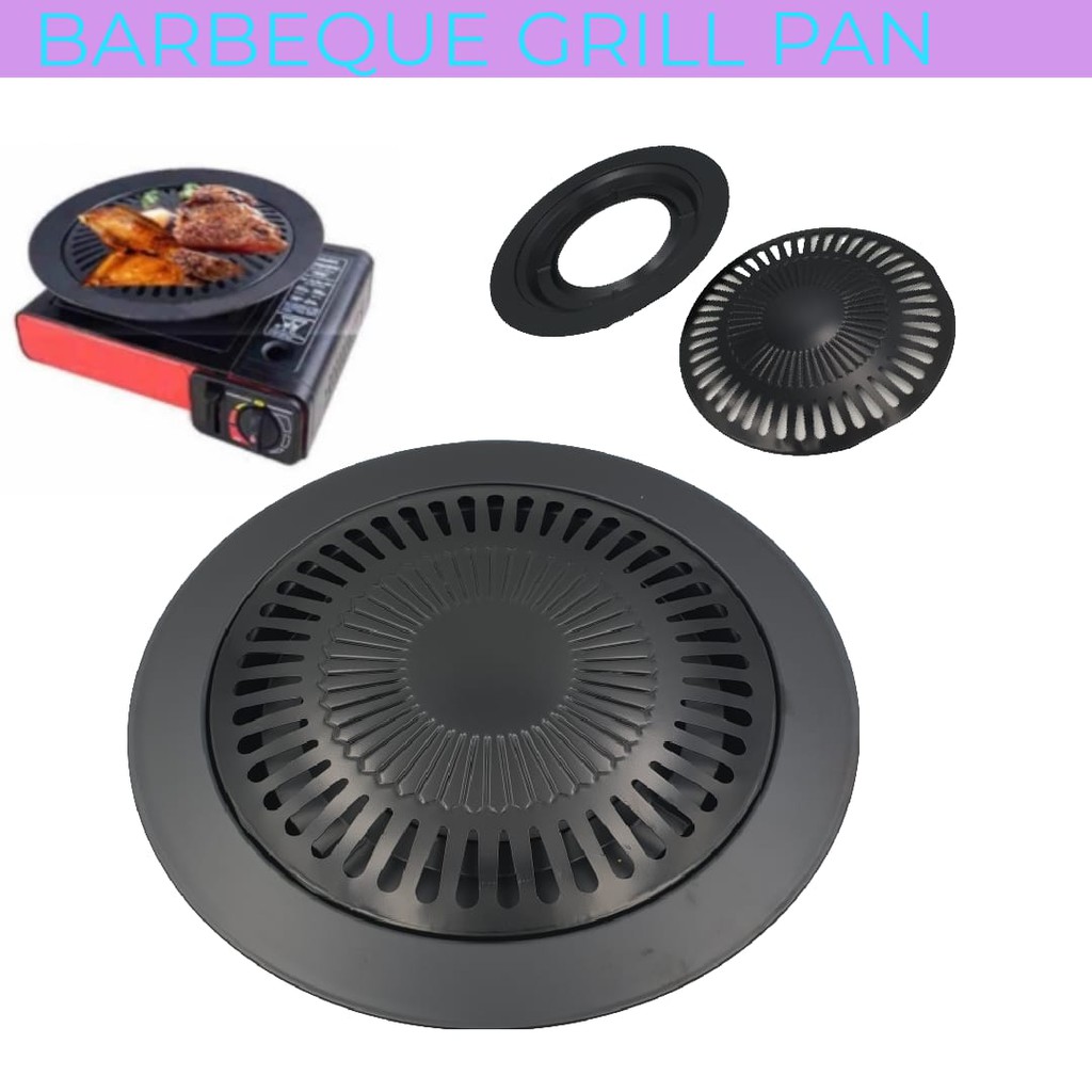 Barbeque Grill Pan / Alat panggangan Portable Korean BARBEQUE 32 CM / Smokeless BARBEQUE GRILL/ Gril