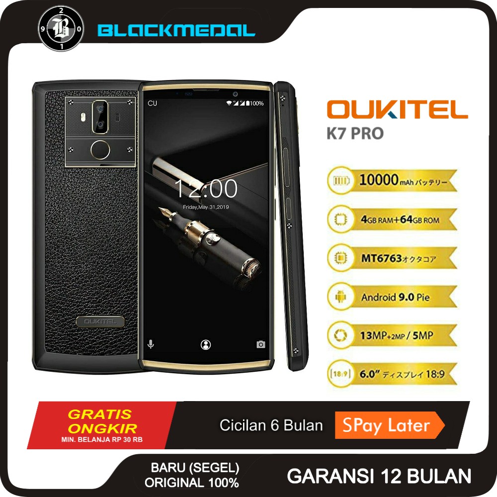 Oukitel K7 Pro 6 Inch 10000mAh 4G LTE 4GB Ram Android 9 Dual SIM
