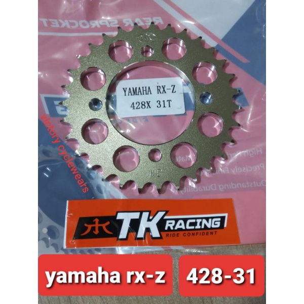 GEAR BELAKANG RXZ TK SIZE 428 F1ZR/JUPITER Z LAMA/VEGA R LAMA/RX KING/JUPITER MX LAMA/JUPITER MX NEW-428-31