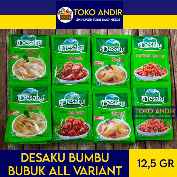 

Desaku Bumbu Bubuk All Rasa (Balado/Gulai/Opor/Sambal Goreng)