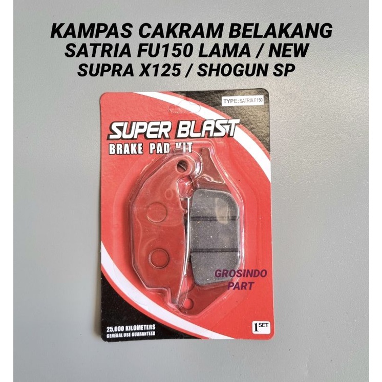 Jual Promo Kampas Rem Cakram Disk Pad Belakang Satria Fu Fu Supra X X New Shogun