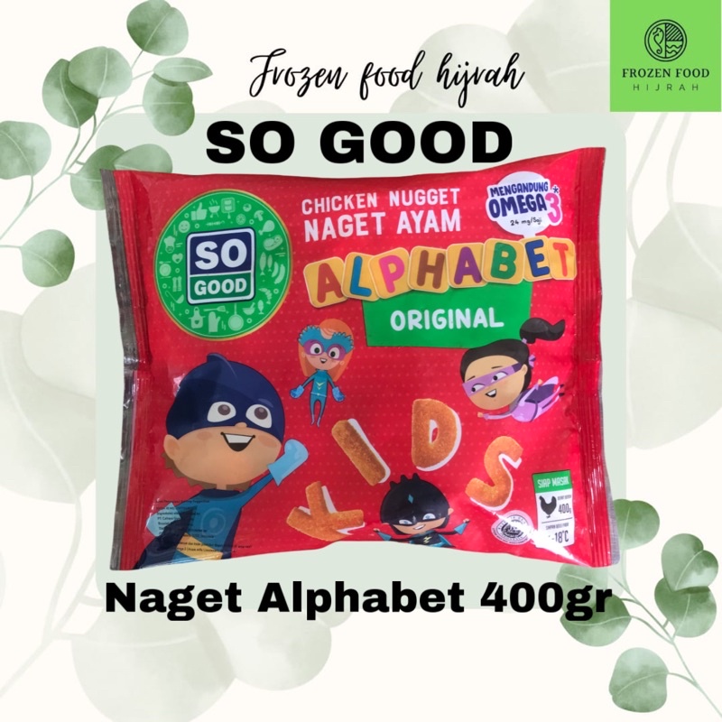 

SO GOOD NAGET ALPHABET 400 GR