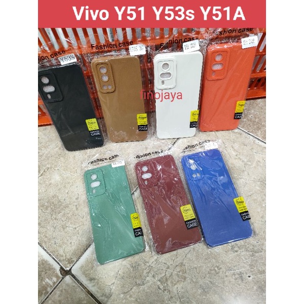 Softcase Vivo Y51 2020 Y53S Y51A Silikon Casing Selicon Case Macaron Pro Camera