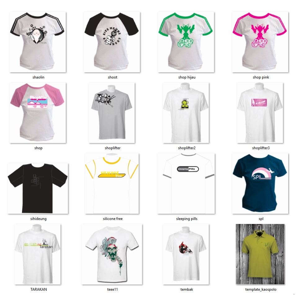 90+ Mockup T-Shirt Jadul Versi Coreldraw