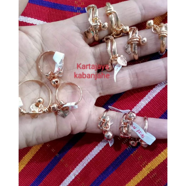 REPLIKA CINCIN SUASA KRINCING ANAK & DEWASA ROSEGOLD