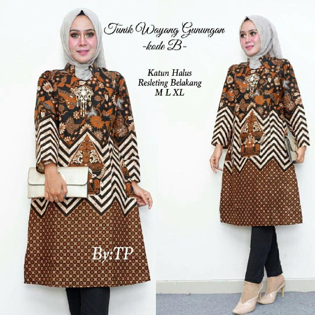 Tunic wayang gunungan grosir murah pakaian fashion atasan Tunic wayang gunungan grosir murah pakaian fashion atasan