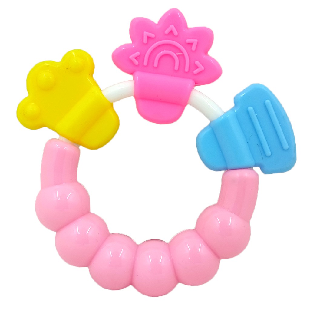 Rattle Teether Gelang Gigitan Bayi Mainan Empeng Bunyi Krincingan