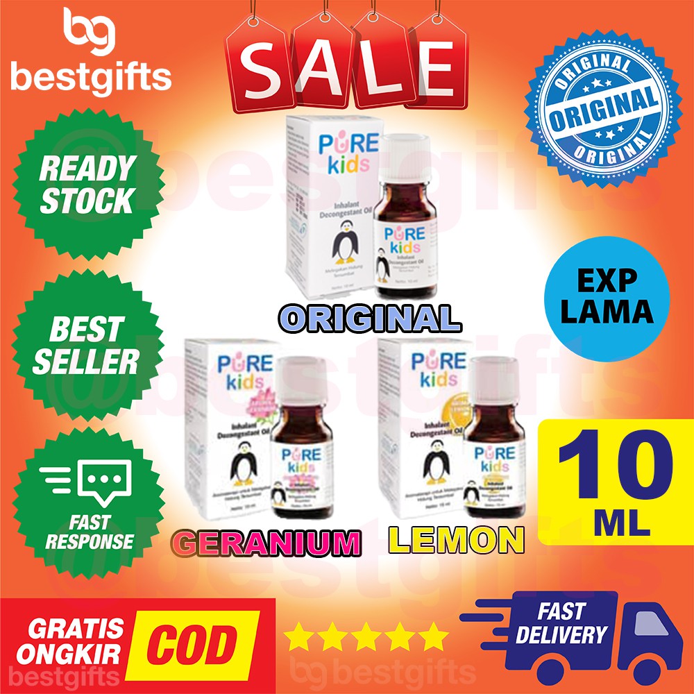 PAKET HEMAT PUREKIDS PUREBABY PURE KIDS BABY: 2 INHALANT OIL + TUNGKU + 6 PCS LILIN MURAH