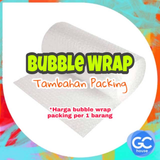 

Bubble Wrap Tambahan Packing per Barang