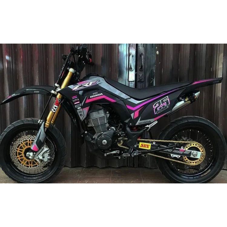 Decal Crf 150L Premium Cutting Chrome silver