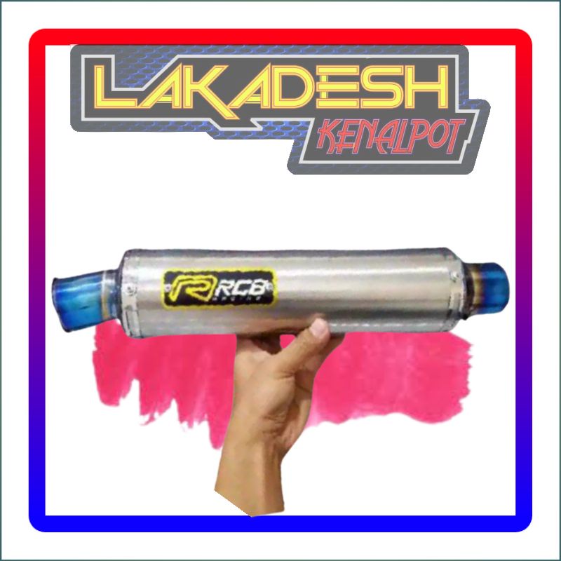 SILENCER (ONLY) RCB BULAT UJUNG BLUE (INLET 50)