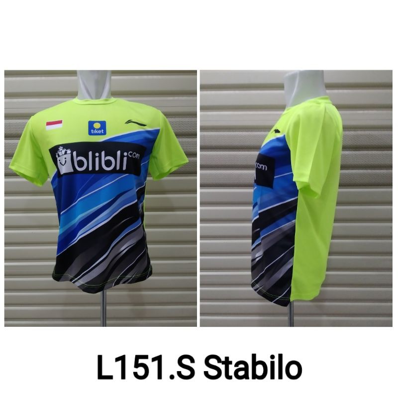 Baju Badminton / Kaos Bulutangkis L151 Sponsor