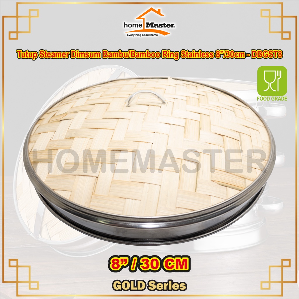 Jual Homemaster Tutup Klakat Steamer Kukusan Dimsum Bambu Bamboo Cm Dbgst Shopee