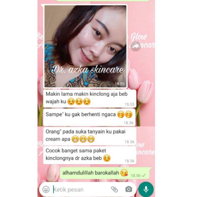 PAKET BRIGTHENING KINCLONG AZKA BEAUTY GLOW SKINCARE