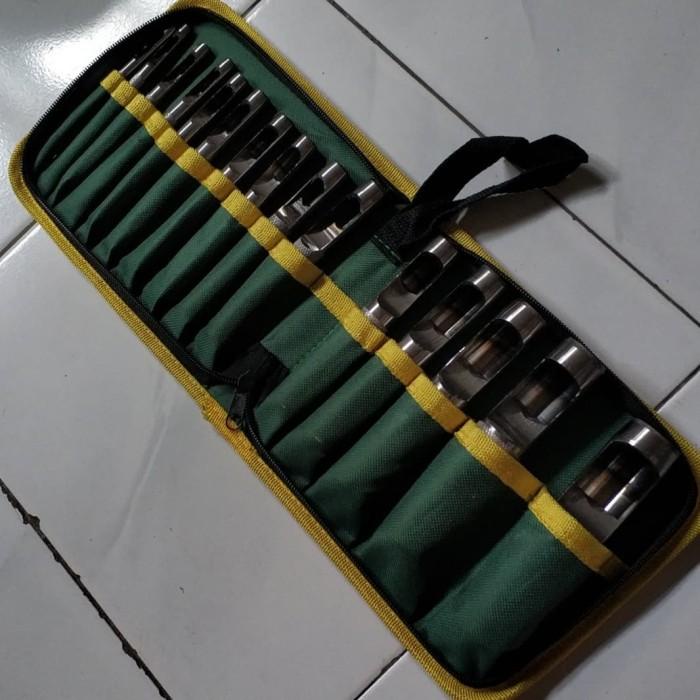 

Pemotong Kertas Plong Pelubang Kulit Set - Alat Pembolong Pelubang Kulit Set 15 Pcs