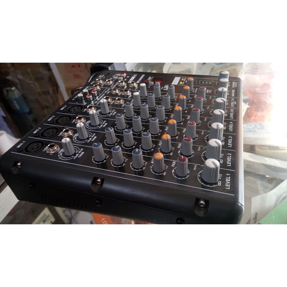 PROFESSIONAL MIXER 8 CHANNEL LIVE USB DIGITAL 99 EFFECTS MC AUDIO