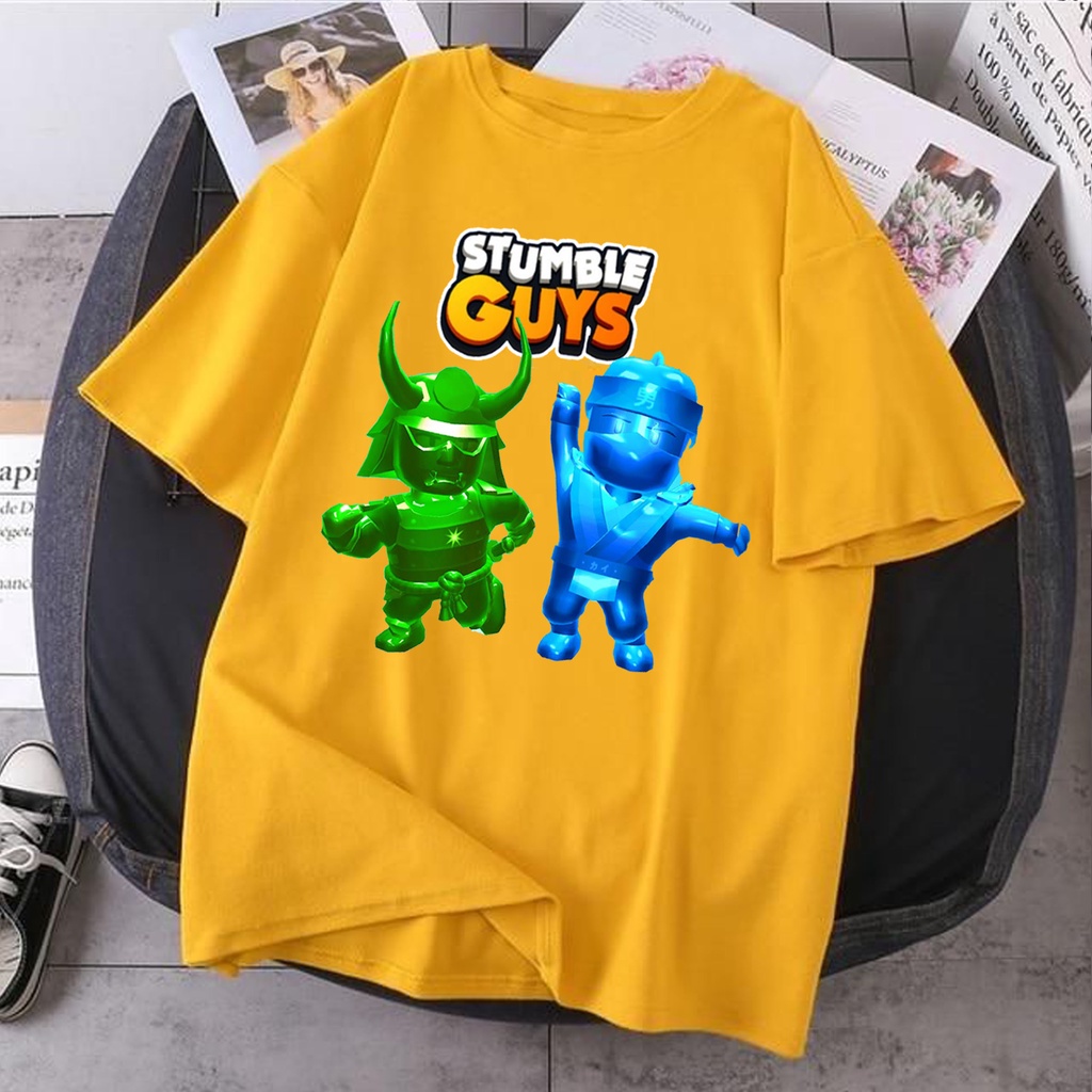 KAOS ANAK STUMBLE GUYS LAKI LAKI PEREMPUAN / BAJU ATASAN ANAK LAKI LAKI PEREMPUAN STUMBLE EMOT DANCE