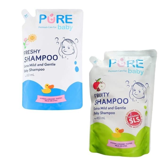 Pure Baby Shampo Freshy &amp; Fruity Refill 450ml