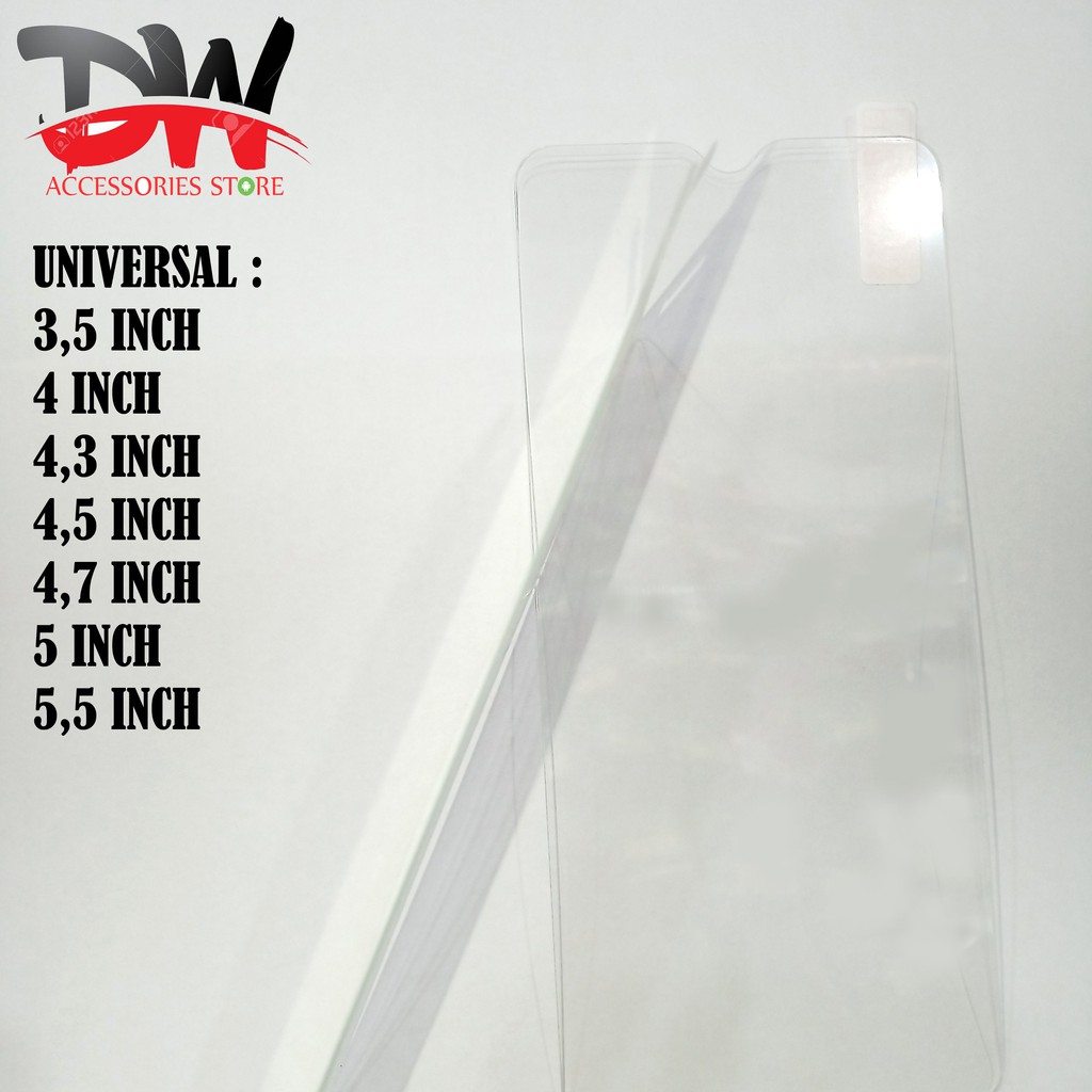 TEMPERED GLASS UNIVERSAL 3,5 INCH,  4 INCH,  4,3 INCH,  4,5 INCH,  4,7 INCH,  5 INCH,  5,5 INCH