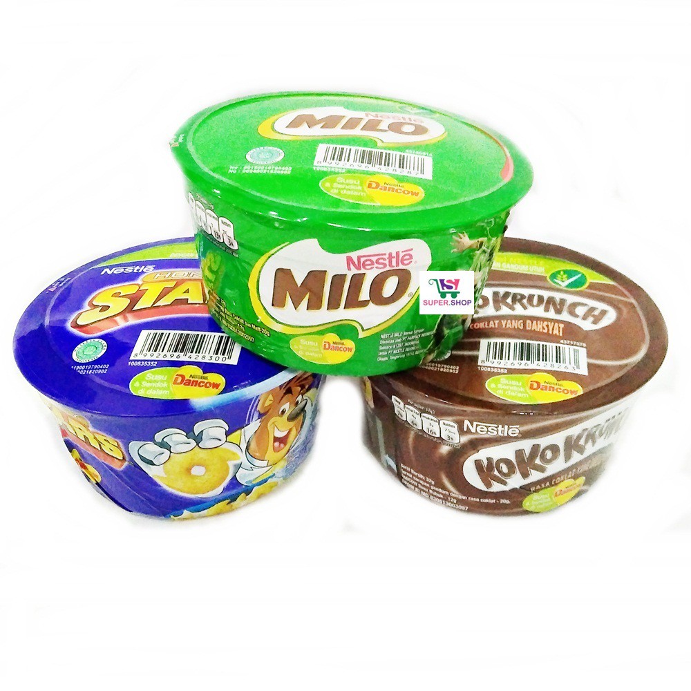 Nestle Milo / Koko Krunch / Honey Star Sereal Cup Combo Pack Dancow