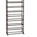 ♢ Amazing Shoes Rack Pipa Besar Rak Sepatu lipat 10 Susun Non Cover tempat penyimpanan sepatu jilbab