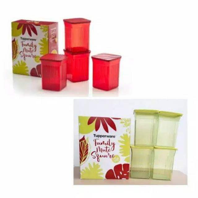 Family Mate Squares Merah/Hijau