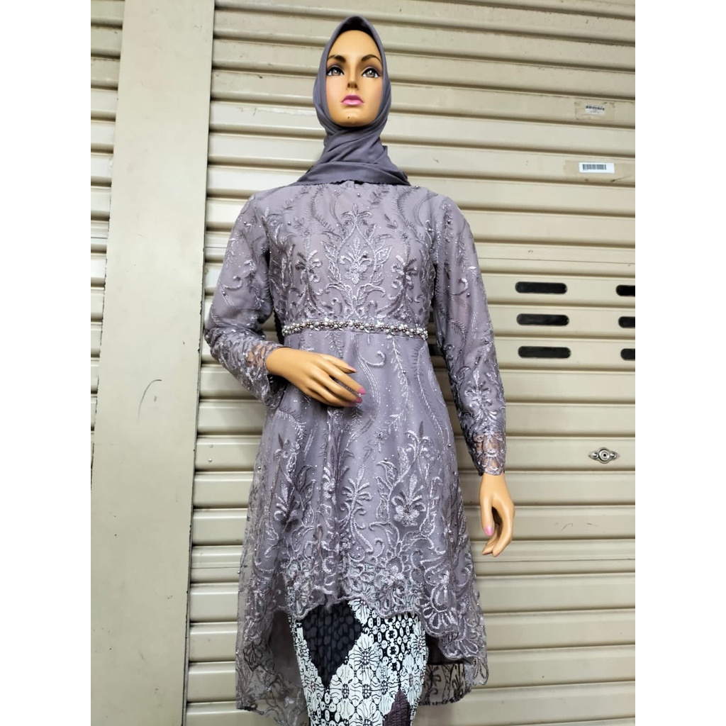 Atasan Kebaya Tunik Lesty  Modern / Kebaya Wisuda / Kebaya Modern Brukat Lamaran