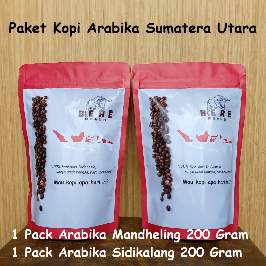 

PAKET KOPI ARABIKA PROVINSI SUMATERA UTARA Mandheling Sidikalang Indonesia 200 GRAM Biji Mandailing